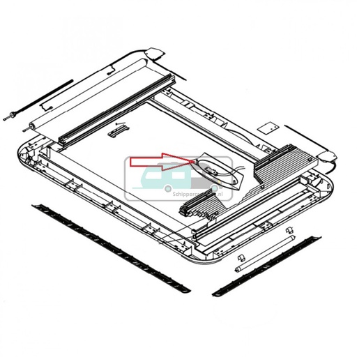 [OCS_0402491] Dometic Heki 4 Afdekkap slinger BG1588