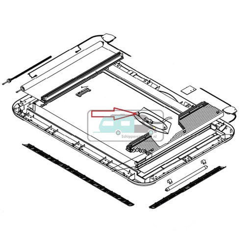 [OCS_A0030742] Dometic Heki 4 Afdekkap slinger BG1588
