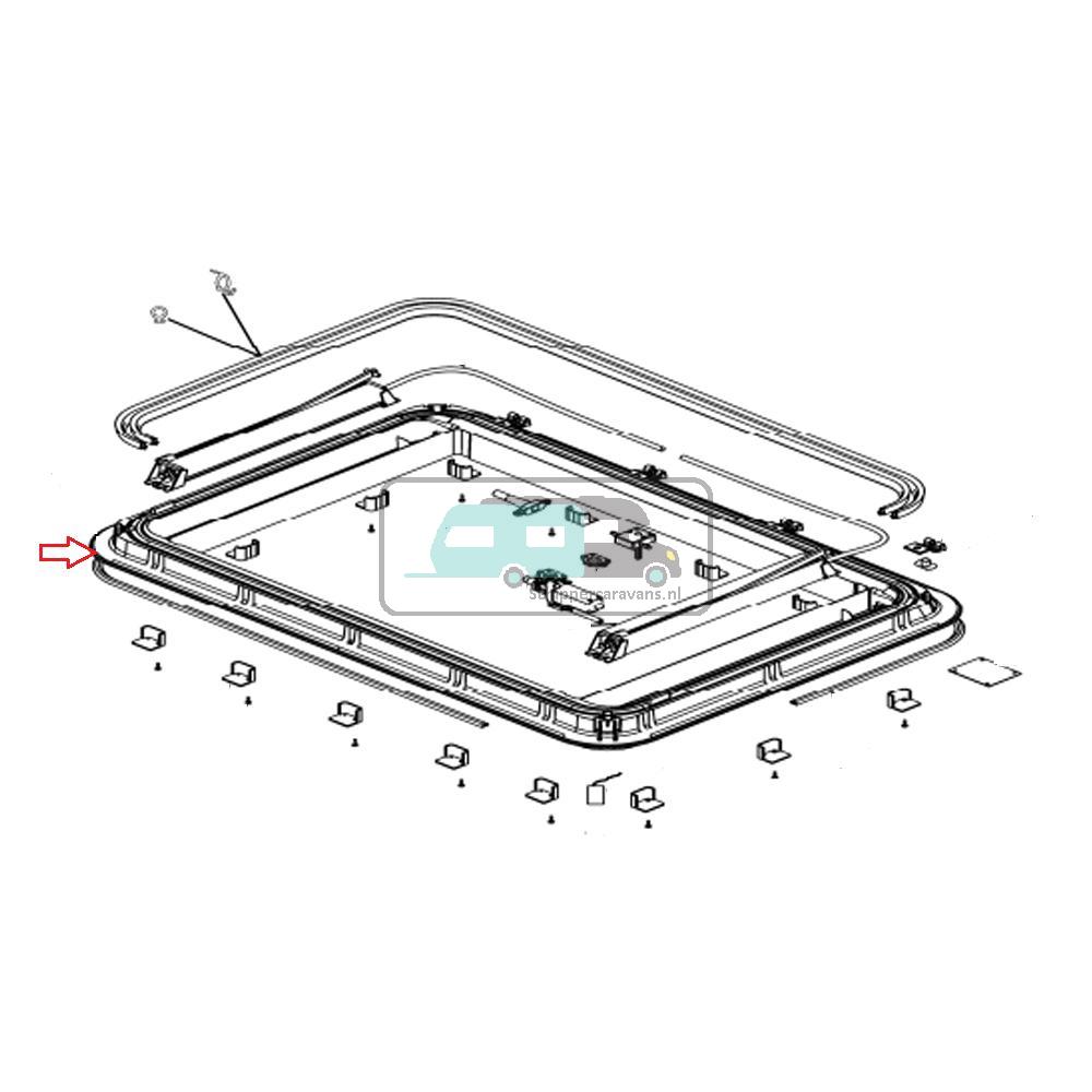 [OCS_A0030729] Dometic Heki 3 Buitenkader