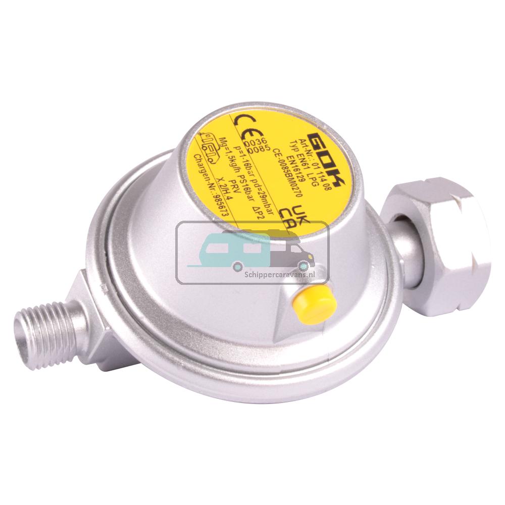 [OCS_A0036800L] GOK Veiligheidsdrukregelaar met Afblaas 30mb 1/4L