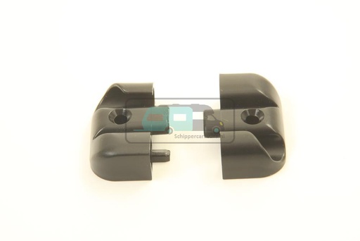 [OCS_0502008B] Eindstukje Scharnierlijst Zwart L+R