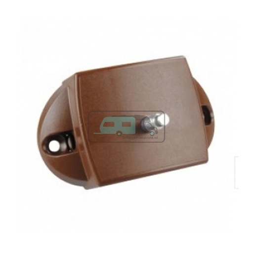 [OCS_A0034884L] Drukknopslot Spanjolet Tweezijdig Bedienbaar Bruin