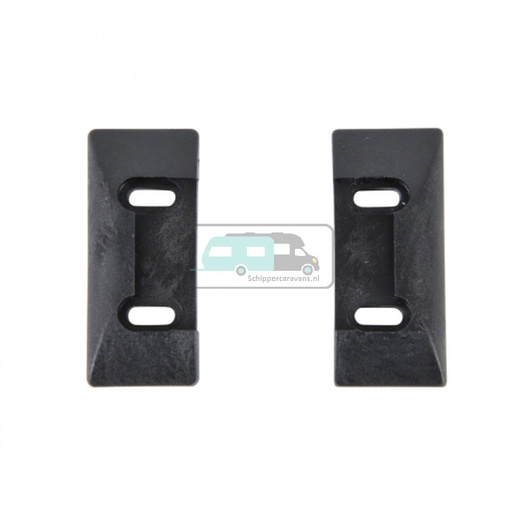 [OCS_0803063B] Meubelgreep Sluitstuk voor Combi-Line Zwart 9mm 2st.