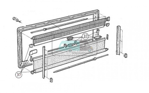 [OCS_0815154] Dometic S3/ S4 Onderdelenset Binnenraam BG1089