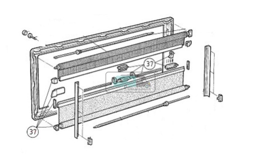 [OCS_A0019658] Dometic S3/ S4 Onderdelenset Binnenraam BG1089