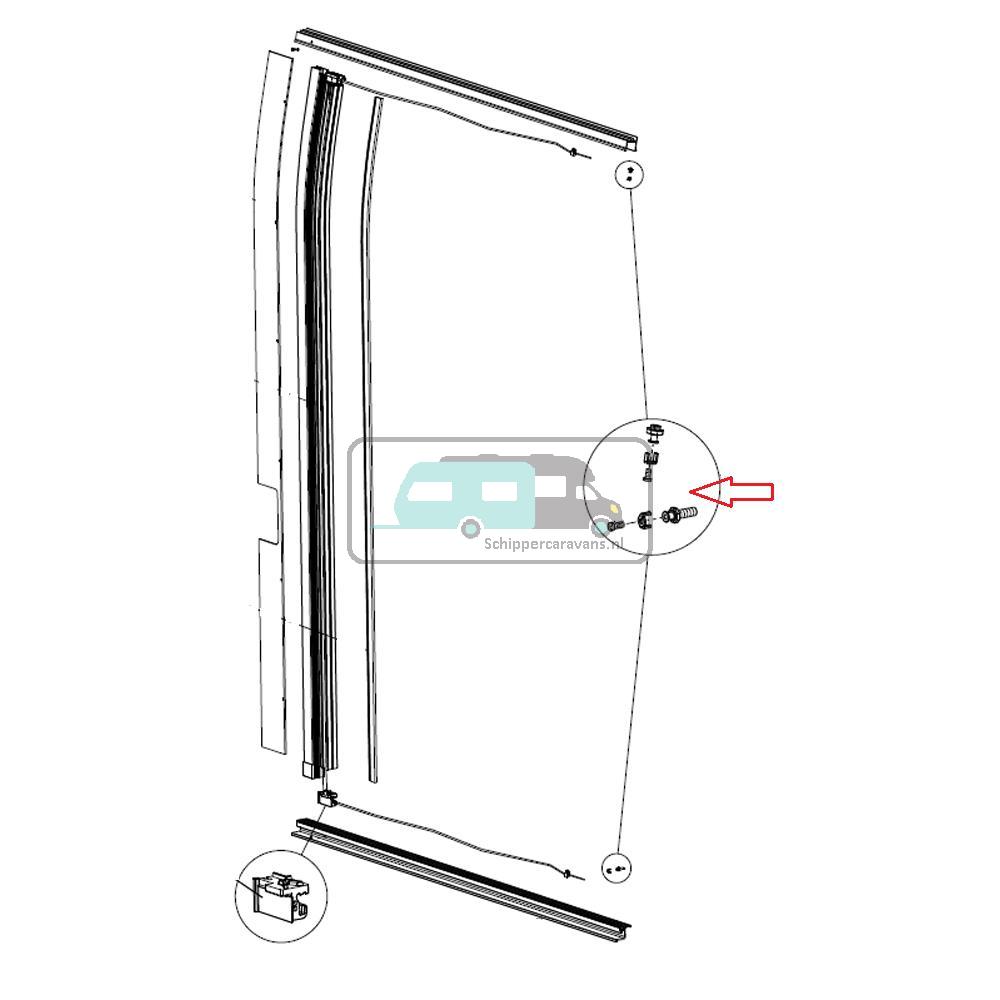 [OCS_A0030967] Dometic Hordeur Bevestiging
