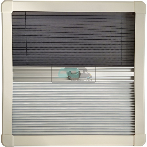 [OCS_0815540] Horrex Gebogen Duo Plissé R5000 Crèmewit 594x499