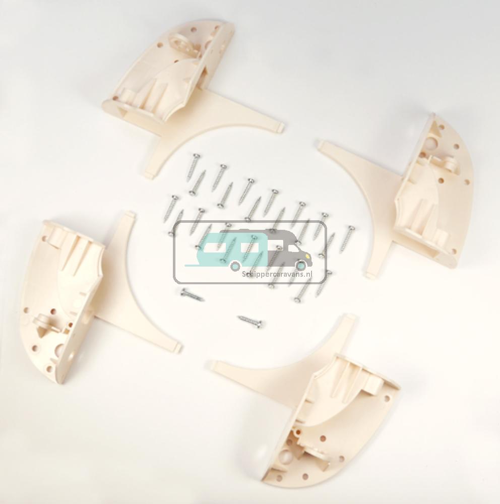 [OCS_A0029437] Remismart Combirollo Binnenkap met Veer Crèmewit