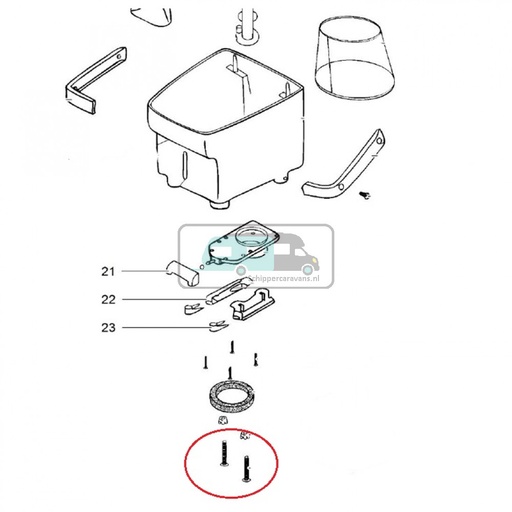 [OCS_08636] Thetford Bracket Mounting