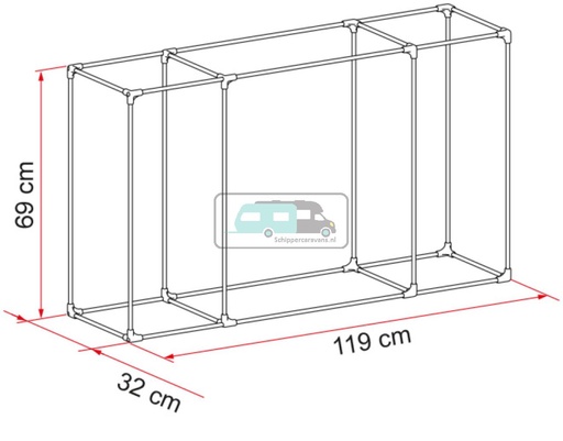 [OCS_A0000330] Fiamma Kit Frame Cargo Back