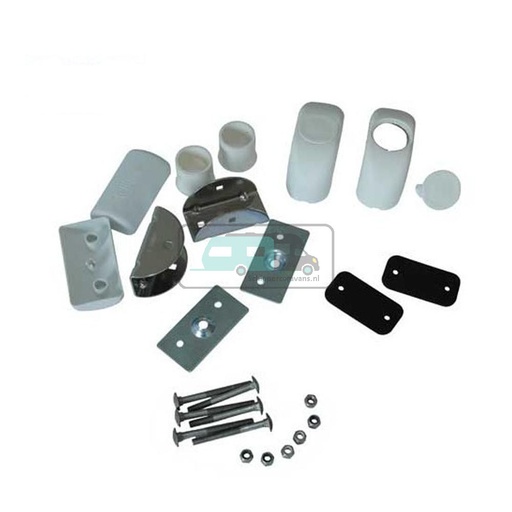 [OCS_0902031] Fiamma Wandbevestiging onder.  Compleet set 2 stuk