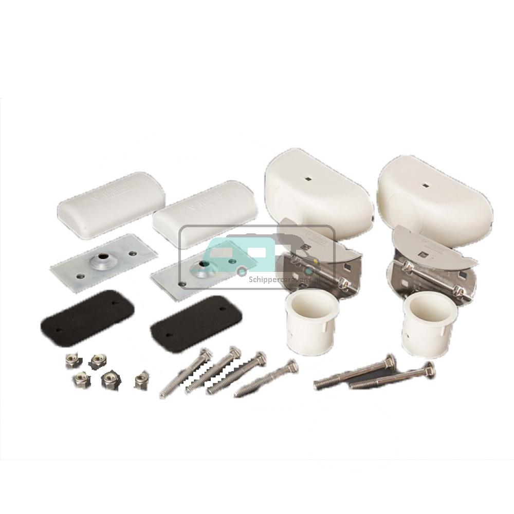 [OCS_A9900837] Fiamma Wandbevestiging onder. Compleet set 2 stuk