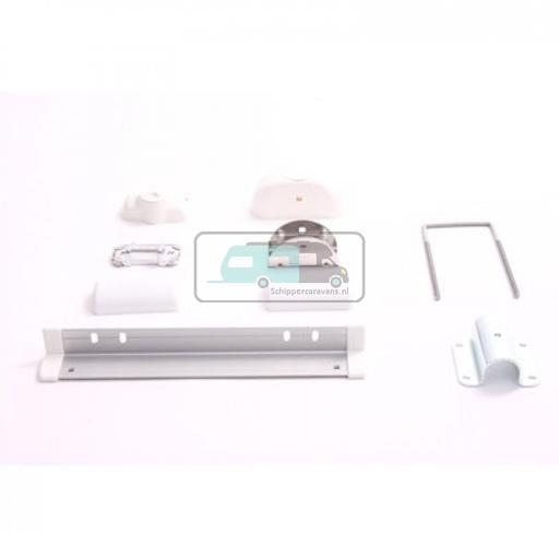 [OCS_0902035B] Fiamma Wandbevestiging boven. Compleet set 2 stuk