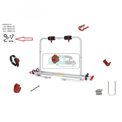 [OCS_0902087] Fiamma Installatie kit Carry-Bike XLA Blue