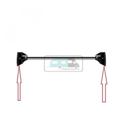 [OCS_0902135] Fiamma T-stuk adapter Pro zwart 98656M009
