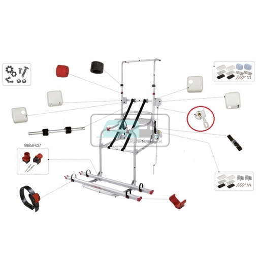 [OCS_0902139] Fiamma Carry-Bike Lift 77 Opdraaimechanisme