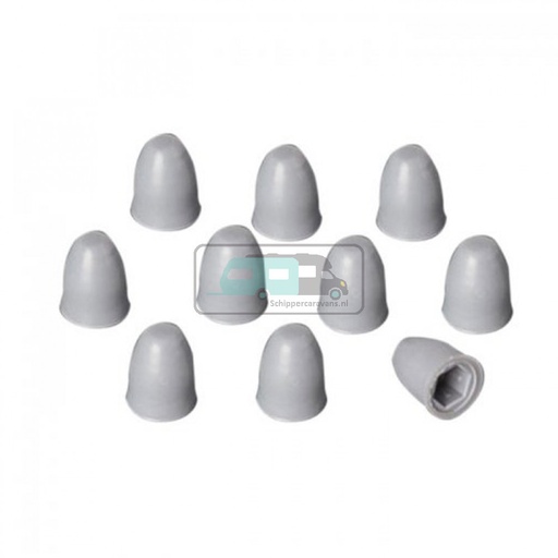 [OCS_0902142B] Fiamma Afdekdopjes Fietsendrager Grijs 2st.