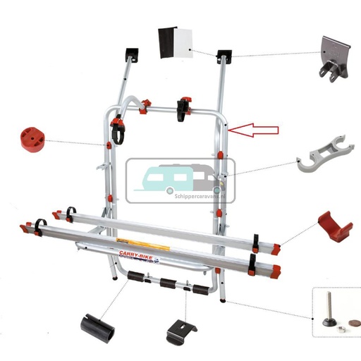 [OCS_A9900847] Fiamma Carry-Bike VW T4 Bovenbeugel