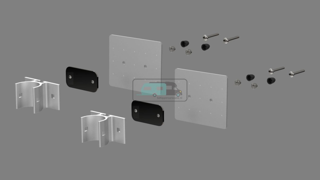 [OCS_A9906886] Fiamma Carry-Bike Lift 77 Bevestigingskit Onder