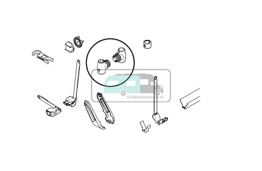 [OCS_0906109] Thule Sport G2 T-Piece 2st.