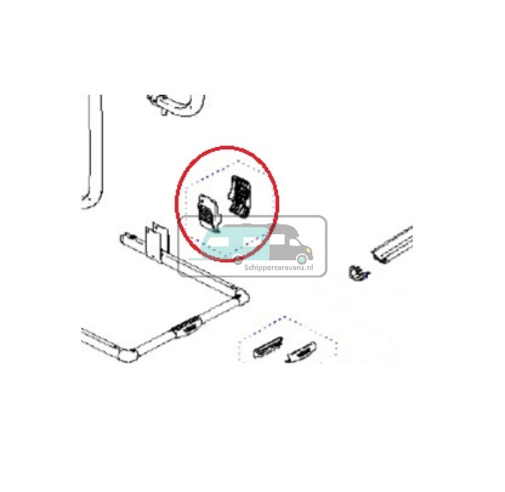 [OCS_A0024839] Thule Excellent hinge covers (1L+1R)