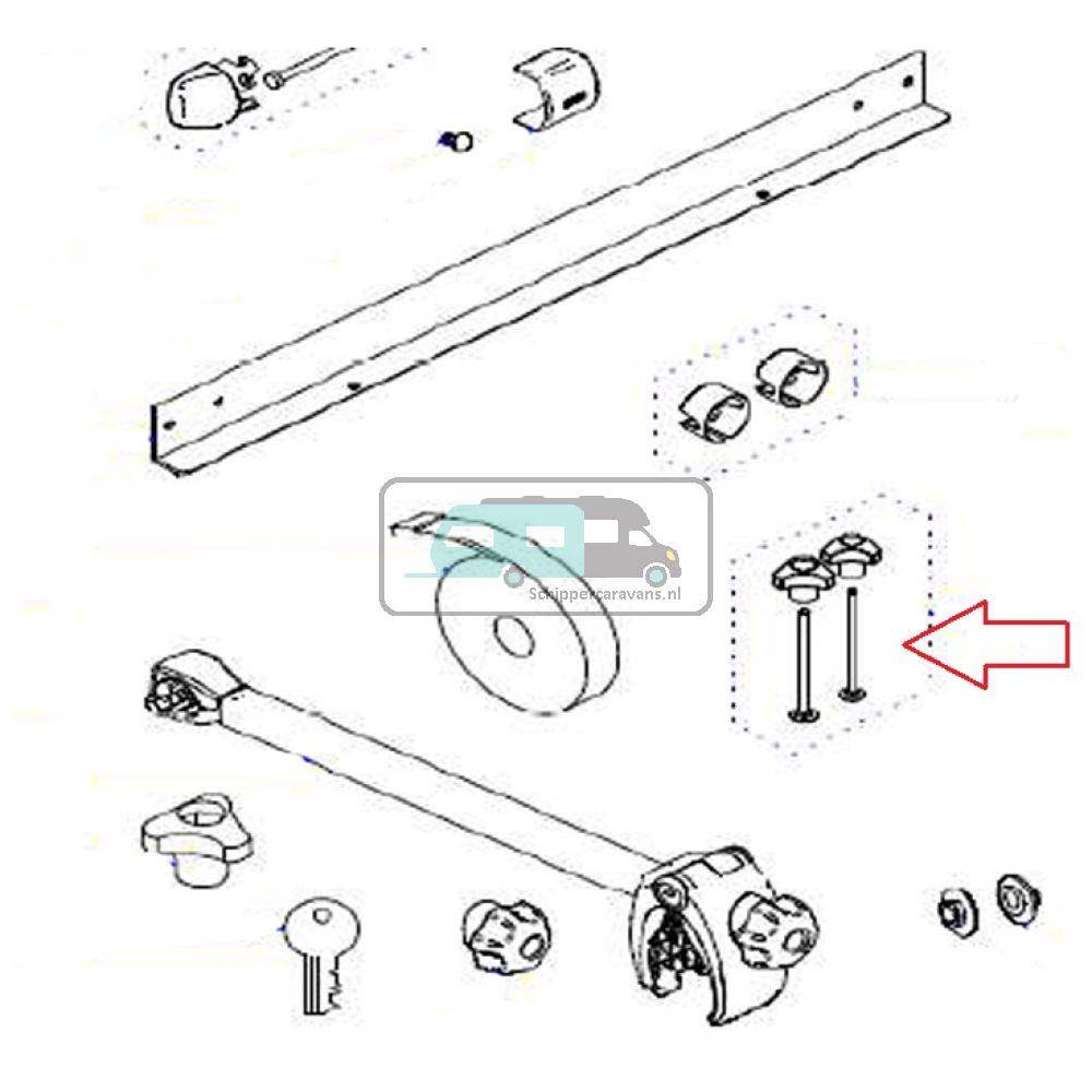 [OCS_A9903721] Thule Bolt 90mm met knob high 1500603175