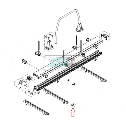 [OCS_0906250] Thule VeloSlide Cap Mounting Rail 6 stuks