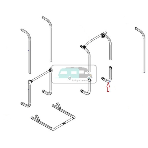 [OCS_0906260] Thule Elite G2 SV Body & Connection Piece