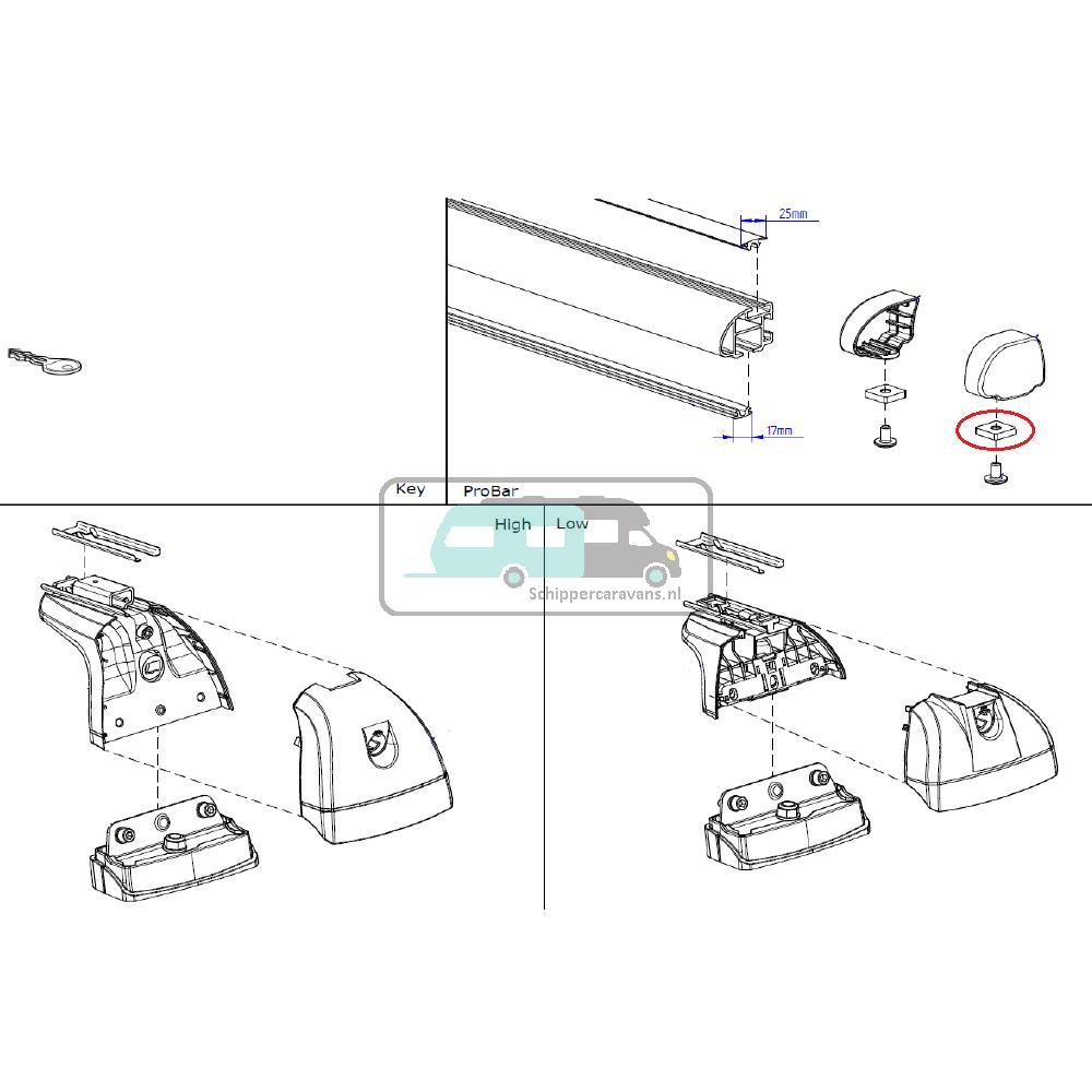 [OCS_A0025415] Thule Vulplaatje Probar Flex M6
