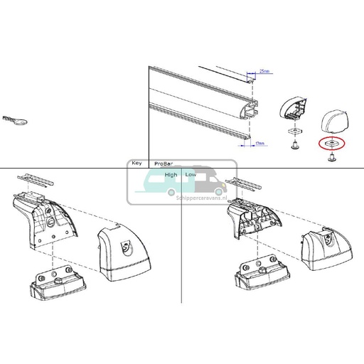 [OCS_0906282] Thule Vulplaatje Probar Flex M6