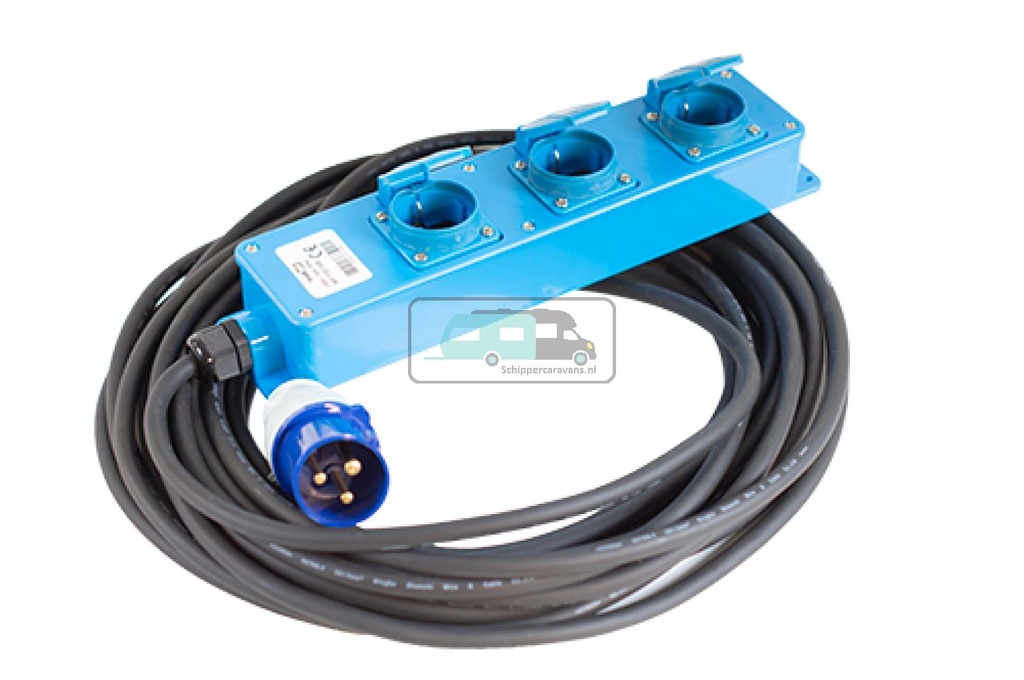 [OCS_A0035910] Vechline Verloopkabel CEE-Tent-/Vouwwagen Unit 3x2.5mm² 15m