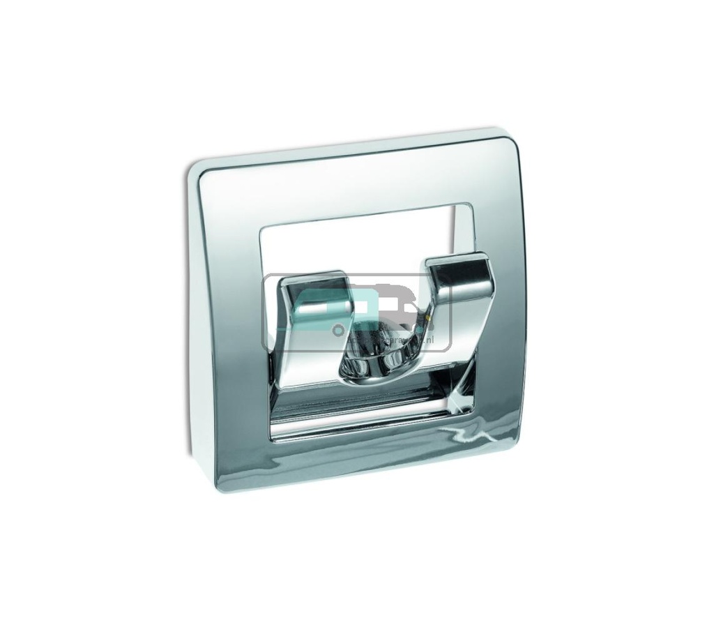 [OCS_A0033458L] Kapstok 2-Haaks Inklapbaar Hoogglans Chroom