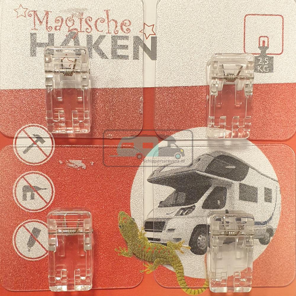 [OCS_A0033450] Wandhaak Magische Clips Mini 4st.