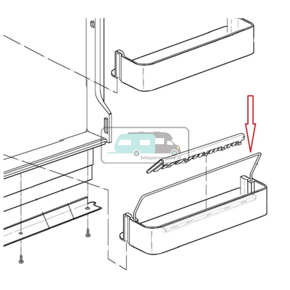 [OCS_A0025510] Dometic Beugel v deurvak RM6501 2951875109