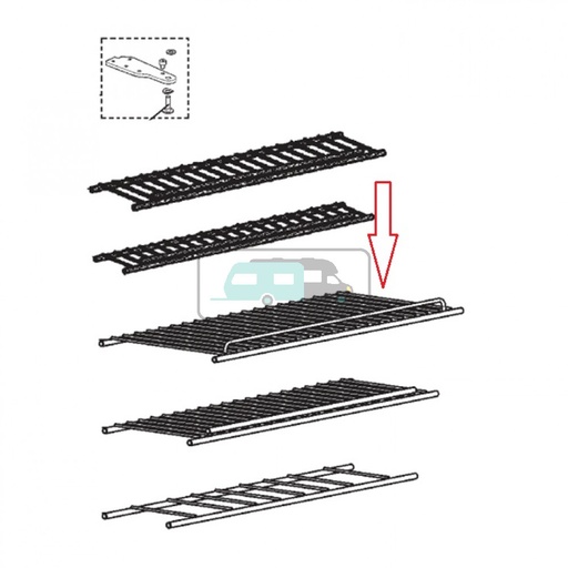 [OCS_1133115] Dometic Rooster Boven Verzinkt RMS8400
