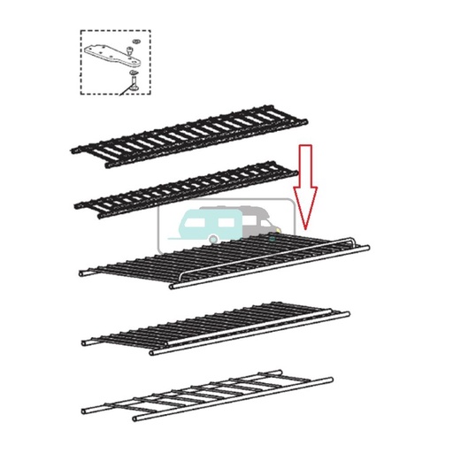 [OCS_A9907348] Dometic Rooster Boven Verzinkt RMS8400