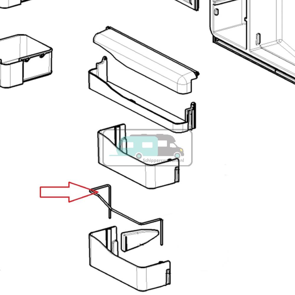 [OCS_A0030341] Dometic Bevestigingsbeugel Flessen RM8550 2412104206