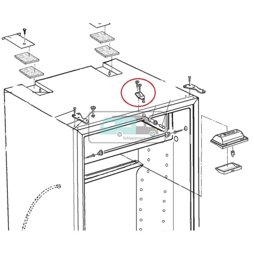 [OCS_A9906154] Dometic Bevestigingshaak deurvergrendeling RM7290 2412884054