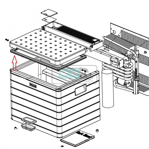 [OCS_1133165] Dometic Rubber tbv Deksel 2922613001