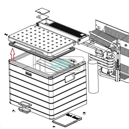 [OCS_A0030495] Dometic Rubber tbv Deksel 2922613001