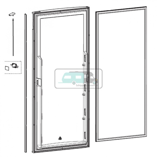 [OCS_1133267] Dometic RML8555 Deur Compleet 519x1176
