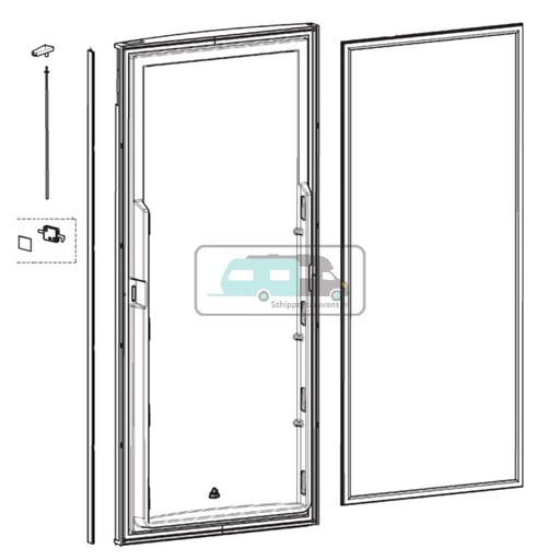 [OCS_A0023232] Dometic RML8555 Deur Compleet 519x1176