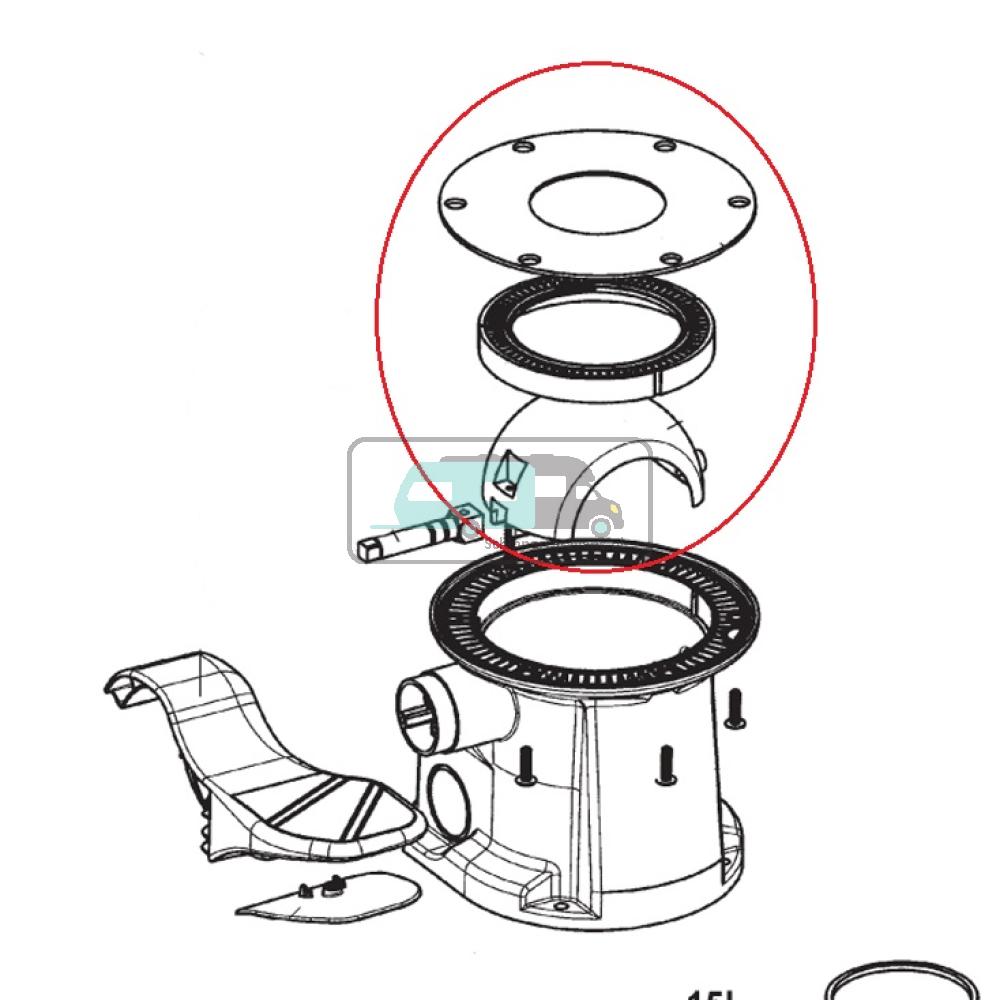 [OCS_A0030442] Dometic VT2500 Halve Bol Afdichtingskit