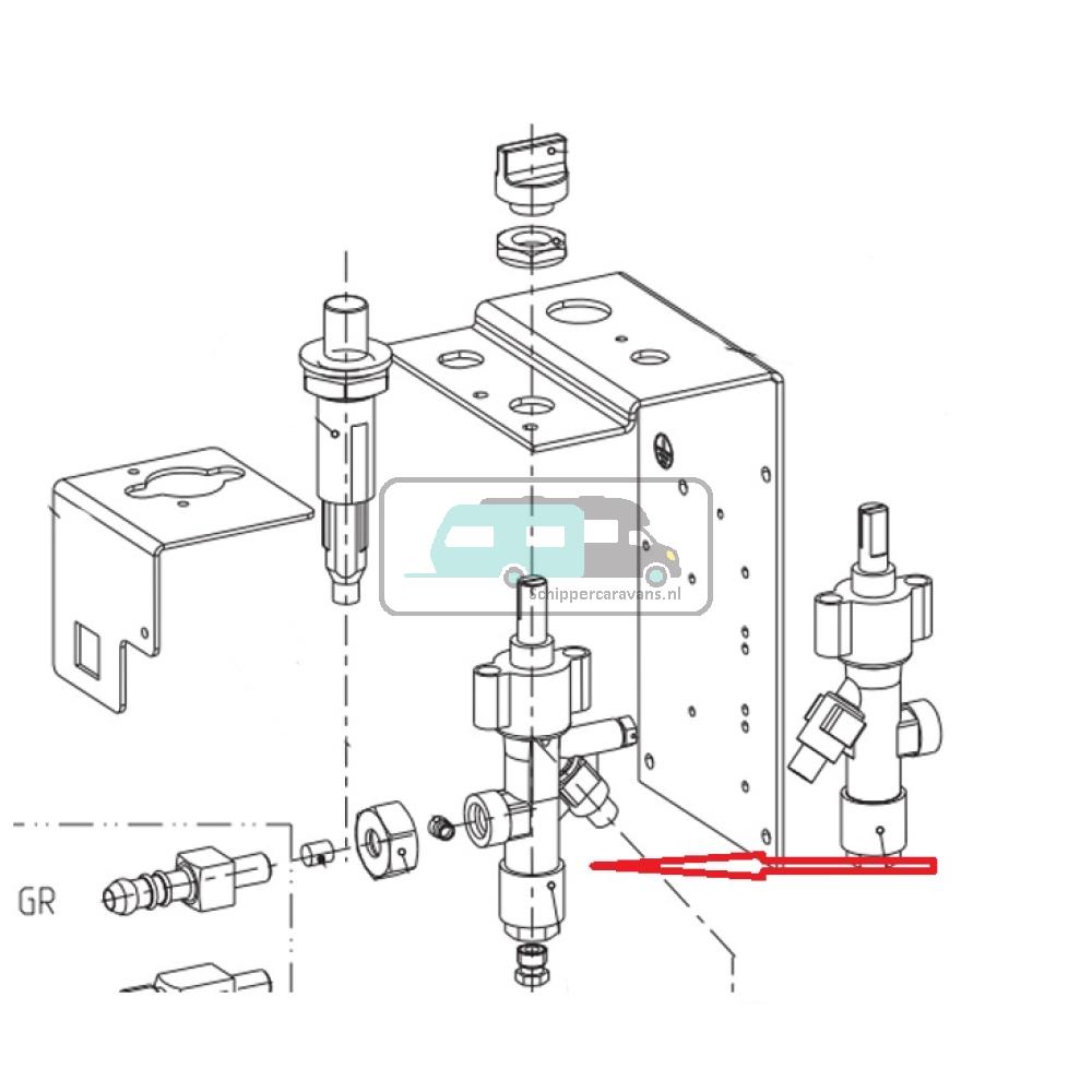 [OCS_A0030317] Dometic RC1600EGP Gasregelingsklep 30/ 50mbar