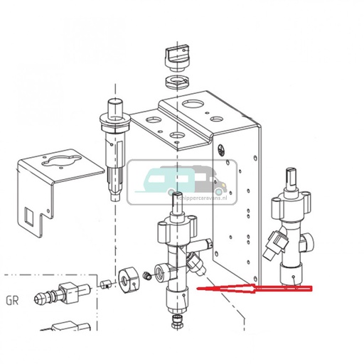[OCS_1133275] Dometic RC1600EGP Gasregelingsklep 30/ 50mbar