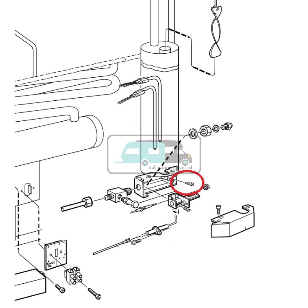 [OCS_A0030539] Dometic RGE300 schroef verzinkt M4x10