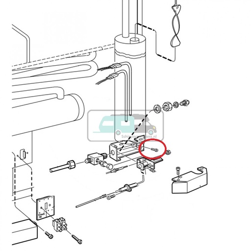 [OCS_1133276] Dometic RGE300 schroef verzinkt M4x10