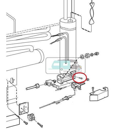 [OCS_A0030539] Dometic RGE300 schroef verzinkt M4x10