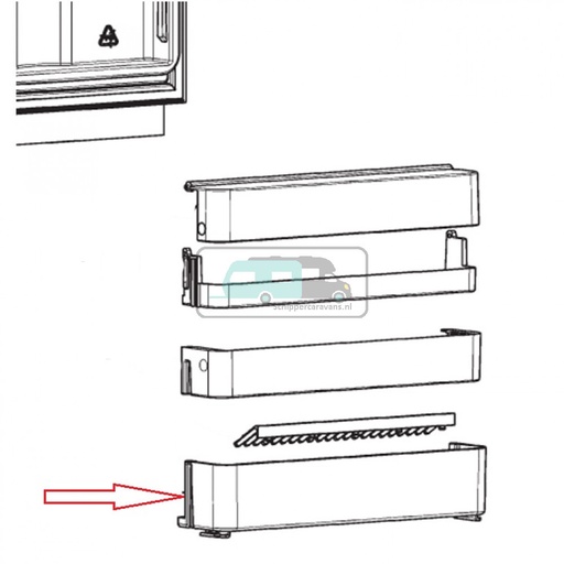 [OCS_1133281] Dometic flessenrek onder RMS8500