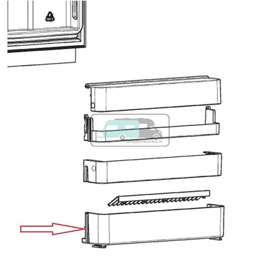 [OCS_A9903548] Dometic flessenrek onder RMS8500